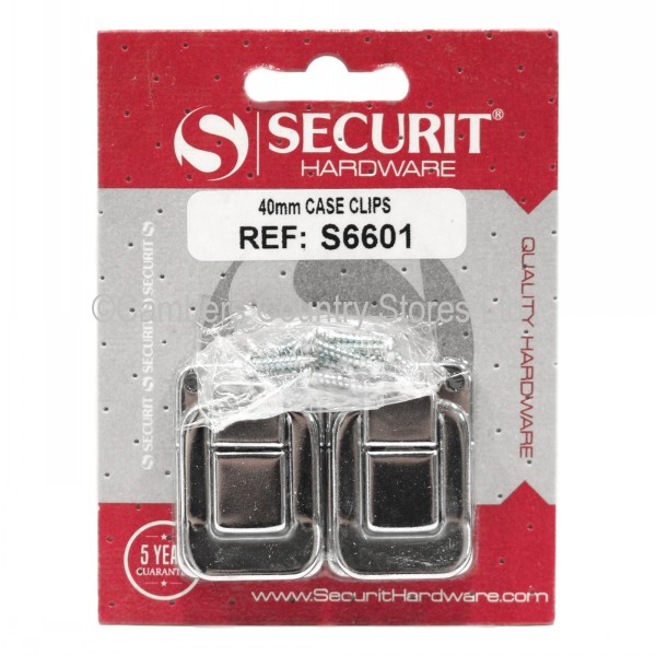 Securit Case Clips Nickel Plated 45mm 2 Pack Cambers Country Store